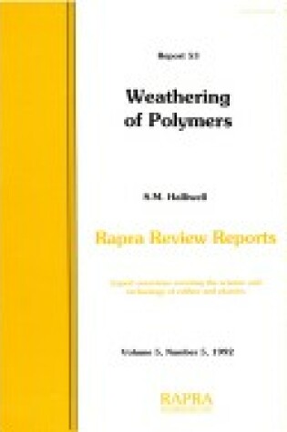 Cover of Weathering of Polymers