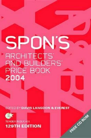 Cover of Spon's Architects' and Builders' Price Book 2004