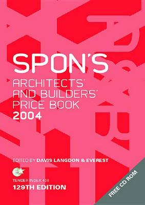 Book cover for Spon's Architects' and Builders' Price Book 2004