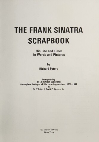 Book cover for The Frank Sinatra Scrapbook