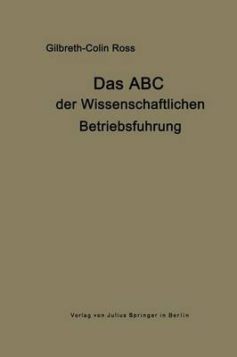 Book cover for Das ABC der wissenschaftlichen Betriebsführung