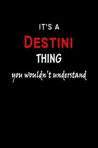 Cover of It's a Destini Thing You Wouldn't Understandl