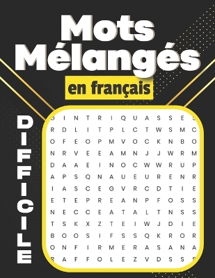 Book cover for Mots mélangés en français Difficile