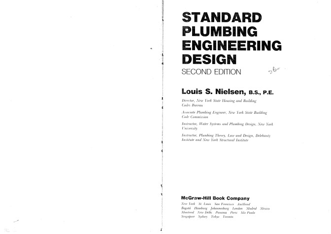 Cover of Standard Plumbing Engineering Design