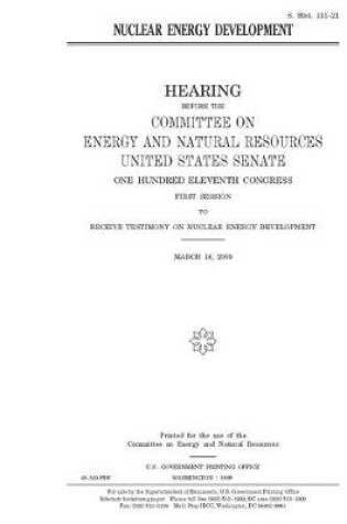 Cover of Nuclear energy development