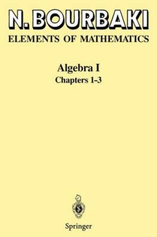 Cover of Algebra I