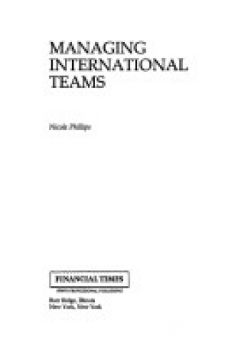 Cover of Managing International Teams