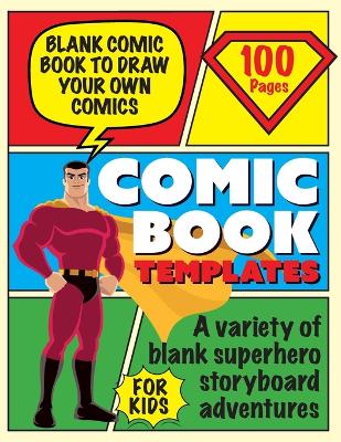 Book cover for Blank Comic Book Draw Tour Own Comics