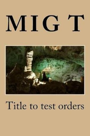 Cover of Title to test orders