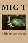 Book cover for Title to test orders