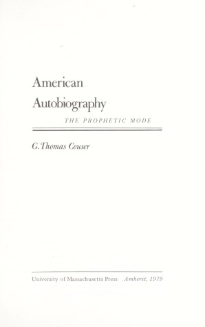 Book cover for American Autobiography