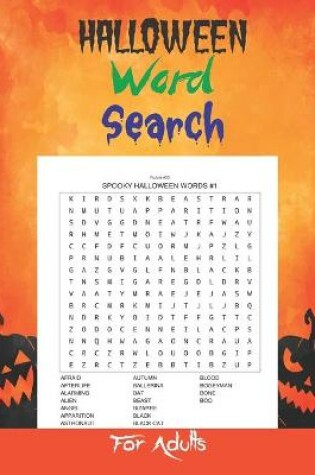 Cover of Halloween Word Search For Adults