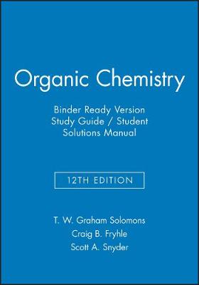 Book cover for Organic Chemistry, 12e Binder Ready Version Study Guide & Student Solutions Manual