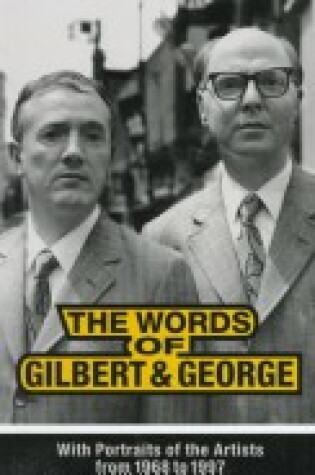 Cover of Words of Gilbert and George