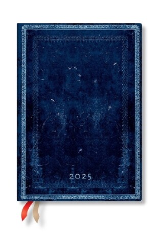 Cover of Inkblot (Old Leather Collection) Midi 12-month Horizontal Hardback Dayplanner 2025 (Elastic Band Closure)