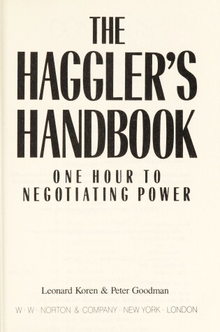 Cover of The Haggler's Handbook