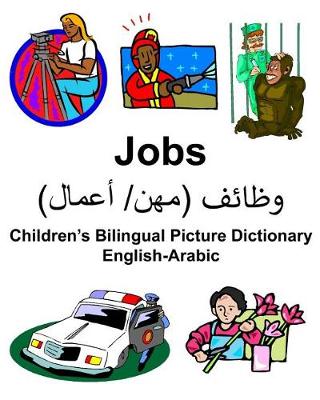 Book cover for English-Arabic Jobs Children's Bilingual Picture Dictionary