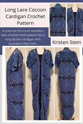 Book cover for Long Lace Cocoon Cardigan Crochet Pattern