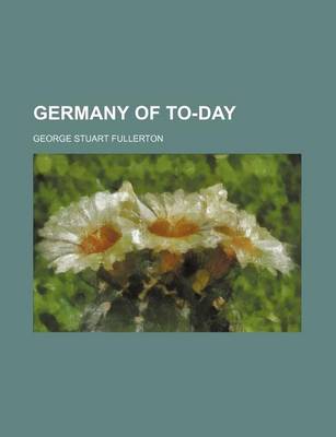 Book cover for Germany of To-Day