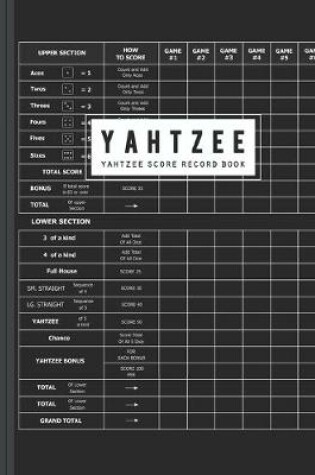 Cover of Yahtzee Score Sheet