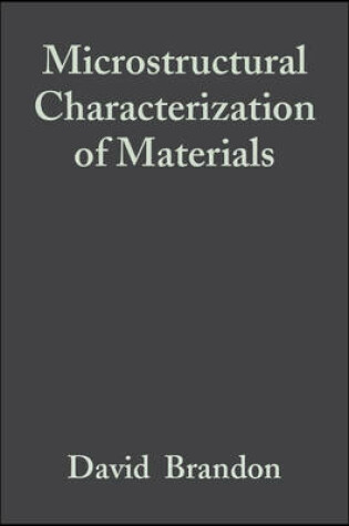 Cover of Microstructural Characterization of Materials
