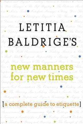 Book cover for Letitia Baldrige's New Manners for New Times