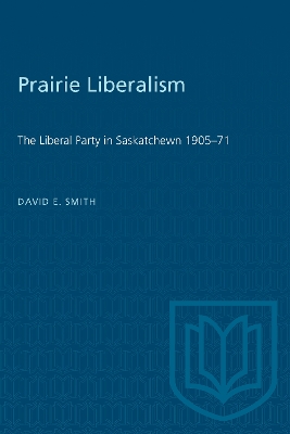 Book cover for Prairie Liberalism