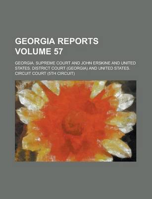 Book cover for Georgia Reports Volume 57