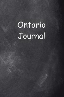 Cover of Ontario Journal Chalkboard Design