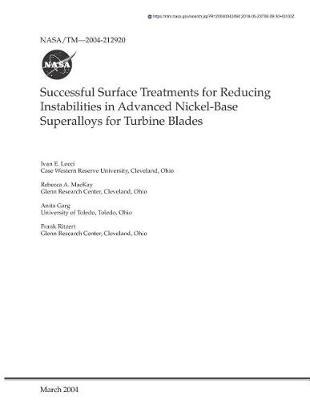 Book cover for Successful Surface Treatments for Reducing Instabilities in Advanced Nickel-Base Superalloys for Turbine Blades