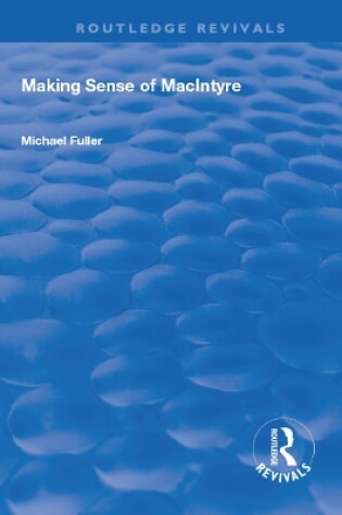 Cover of Making Sense of MacIntyre