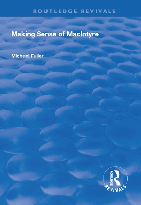 Book cover for Making Sense of MacIntyre