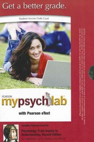 Cover of MyLab Psychology  with Pearson eText -- Standalone Access Card -- for Psychology
