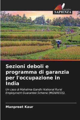 Book cover for Sezioni deboli e programma di garanzia per l'occupazione in India