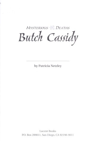 Cover of Butch Cassidy