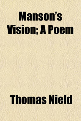 Book cover for Manson's Vision; A Poem