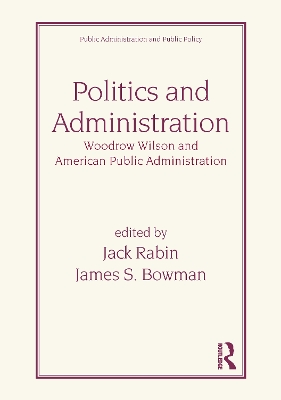 Book cover for Politics and Administration