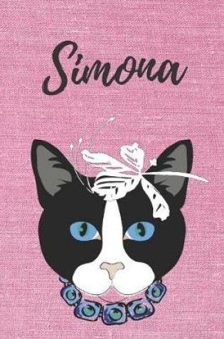 Cover of personalisiertes Notizbuch Katze / Notizheft / Journal / Malbuch / Tagebuch / Kritzelbuch / DIN A5 / Geschenk Simona