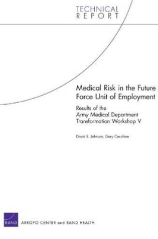 Cover of Medical Risk in the Future Force Unit of Employment