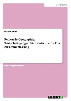 Book cover for Regionale Geographie