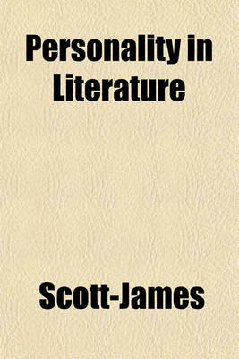 Book cover for Personality in Literature