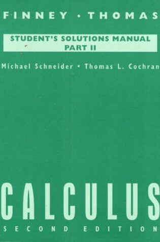 Cover of Student Solutions Manual