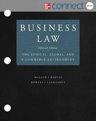 Book cover for Business Law with ConnectPlus Access