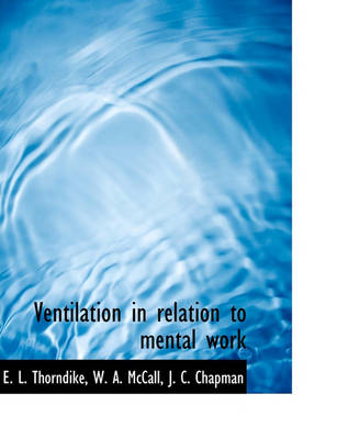 Book cover for Ventilation in Relation to Mental Work