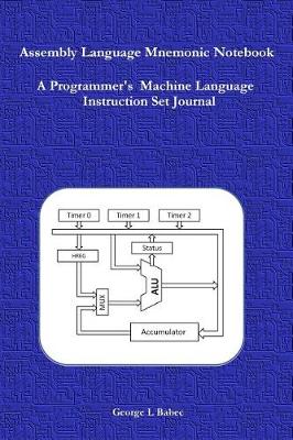 Book cover for Assembly Language Mnemonic Notebook