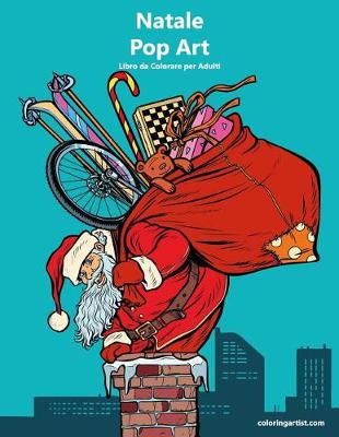 Cover of Natale Pop Art Libro da Colorare per Adulti 1