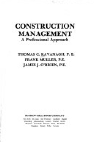 Cover of Construction Management