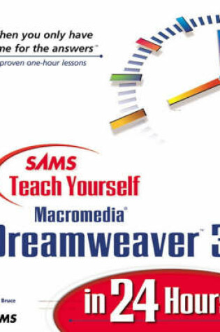 Cover of Sams Teach Yourself Macromedia Dreamweaver 3 in 24 Hours