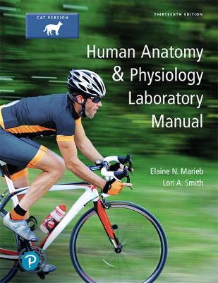 Book cover for Human Anatomy & Physiology Laboratory Manual, Cat version Plus Mastering A&P with Pearson eText -- Access Card Package