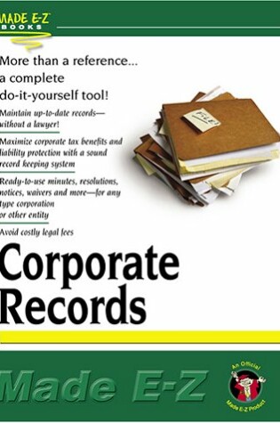 Cover of Corporate Records Made E-Z
